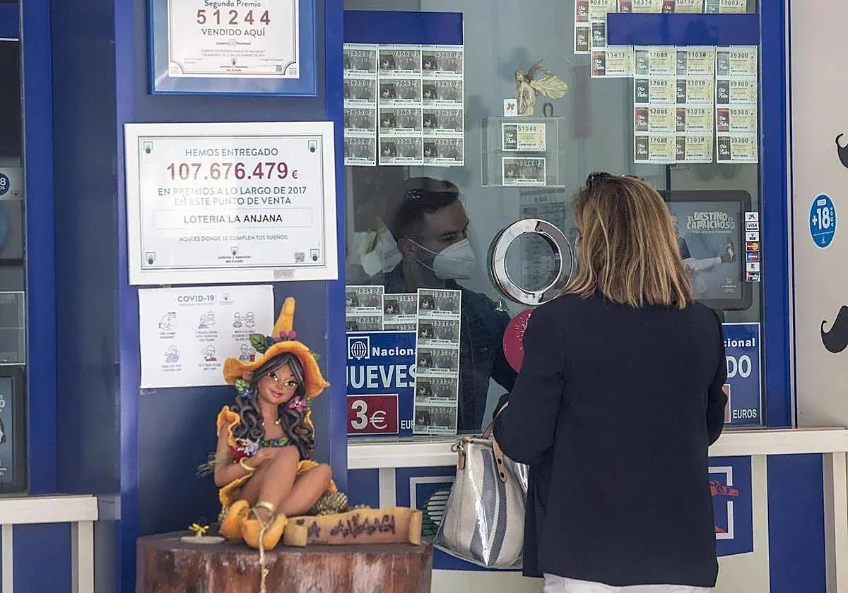 Una administración de lotería en una imagen de archivo.