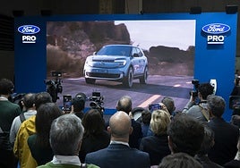 Presentación de un vehículo de Ford en Valencia.