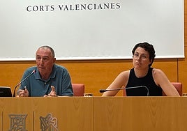 Joan Baldoví y Aitana Mas.
