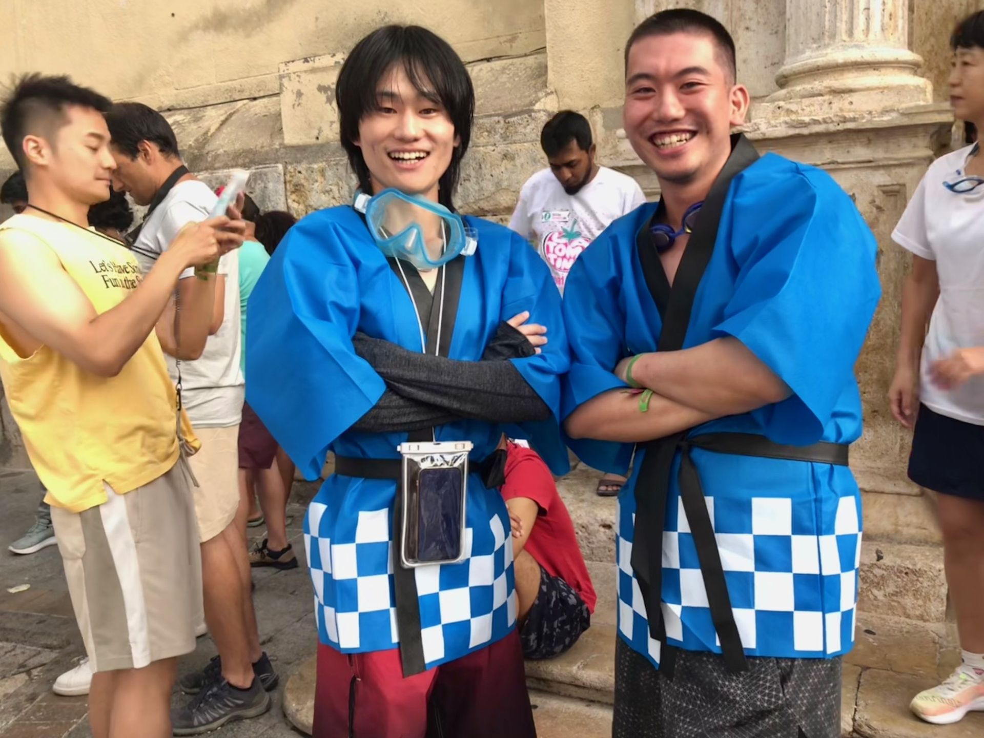 Kai y Hiro, dos participantes procedentes de Japón.