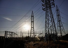 Torres de alta tensión.