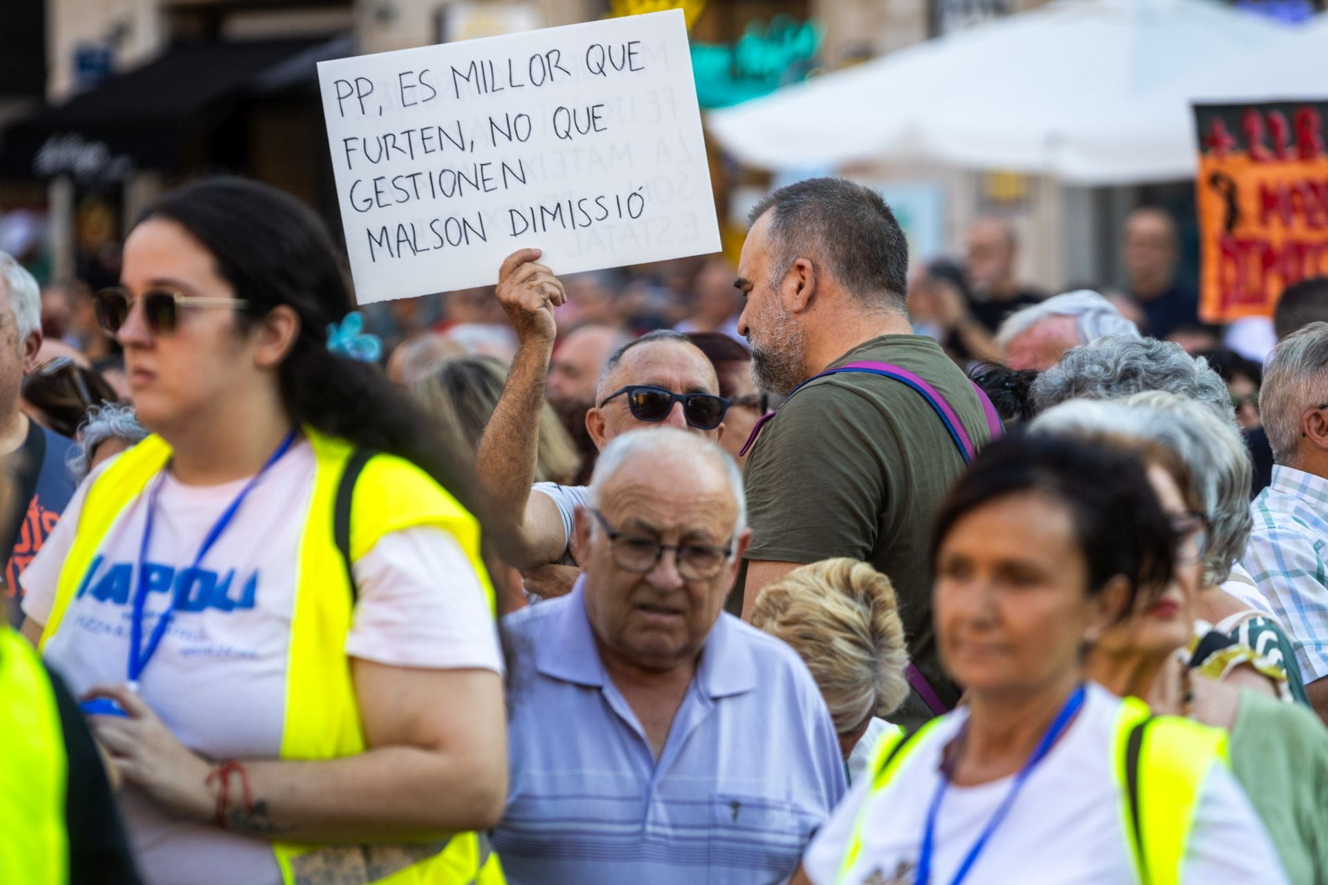FOTOS | La décima manifestación contra Mazón en Valencia, diez meses después de la dana
