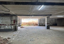 Primera planta del garaje afectado.