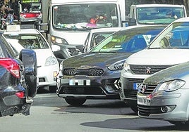 Tráfico en Valencia, en una imagen de archivo.