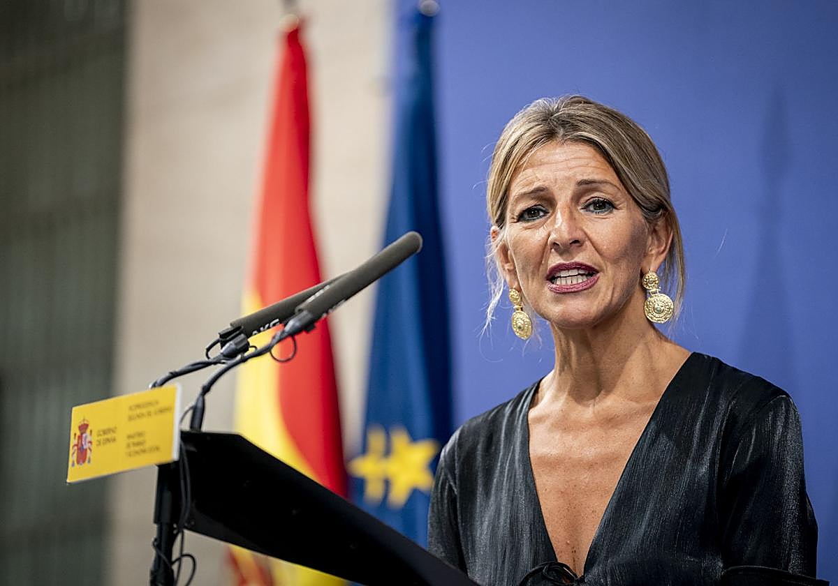 La vicepresidenta segunda del Gobierno y ministra de Trabajo y Economía, Yolanda Díaz