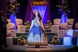 Victoria Gabaldón, reina de la Feria y Fiestas de Utiel.