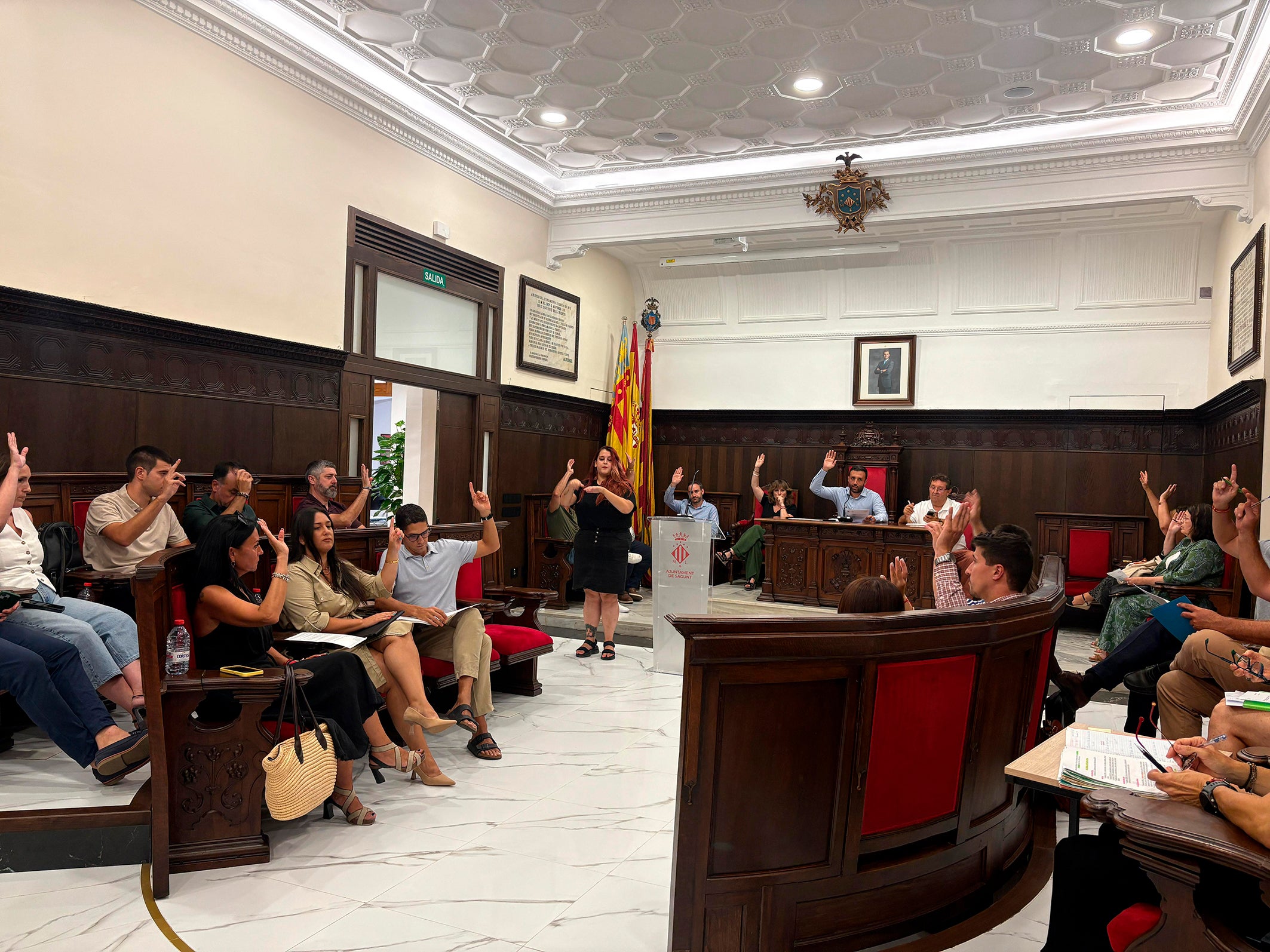 Pleno de Sagunto.