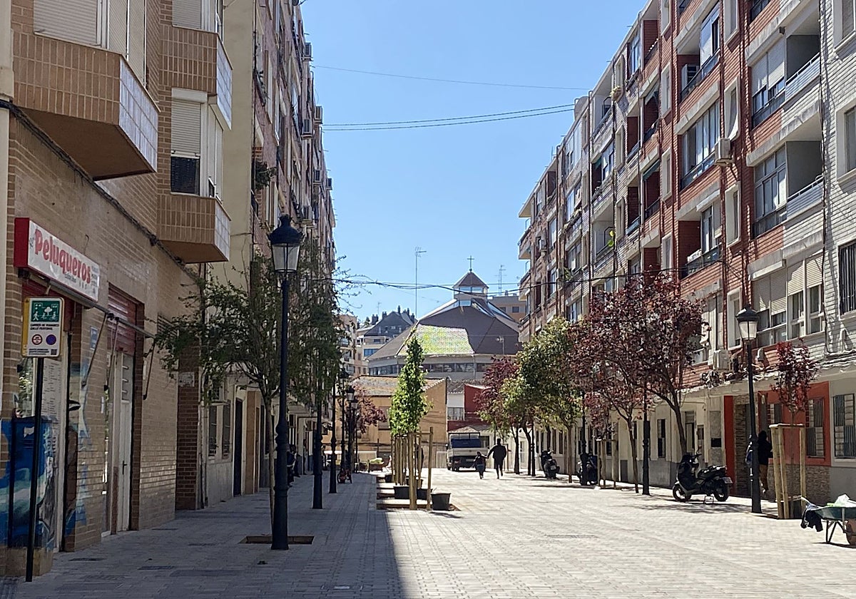 Barrio de Orriols, en las inmediaciones de la ermita.