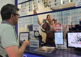 Un administración de lotería, en una imagen de archivo.