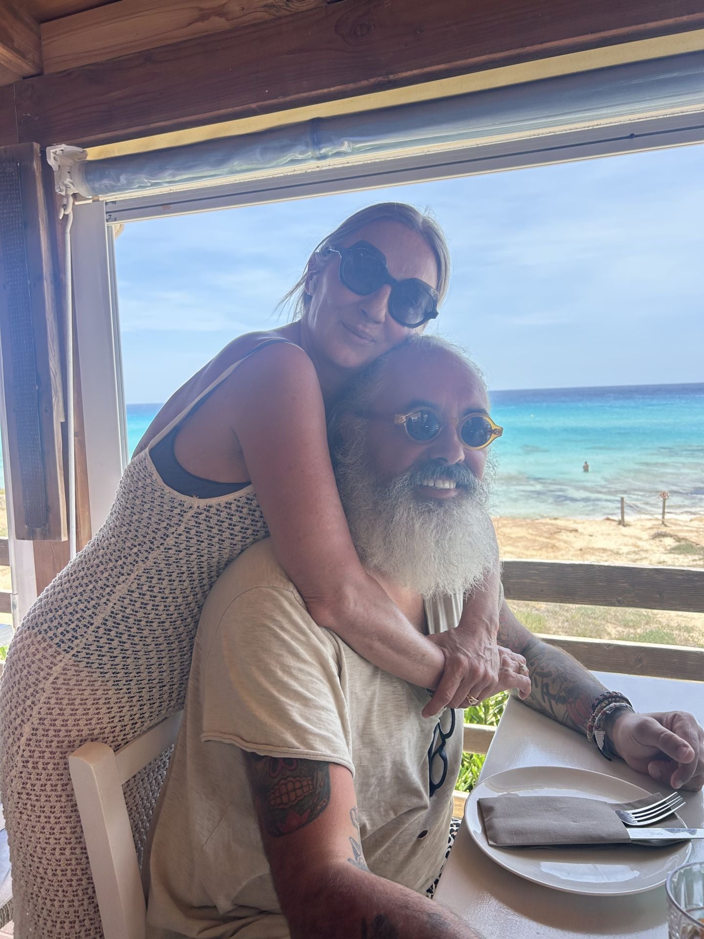 Ángeles Casanova y Bruno Martín Fernández, en Ibiza