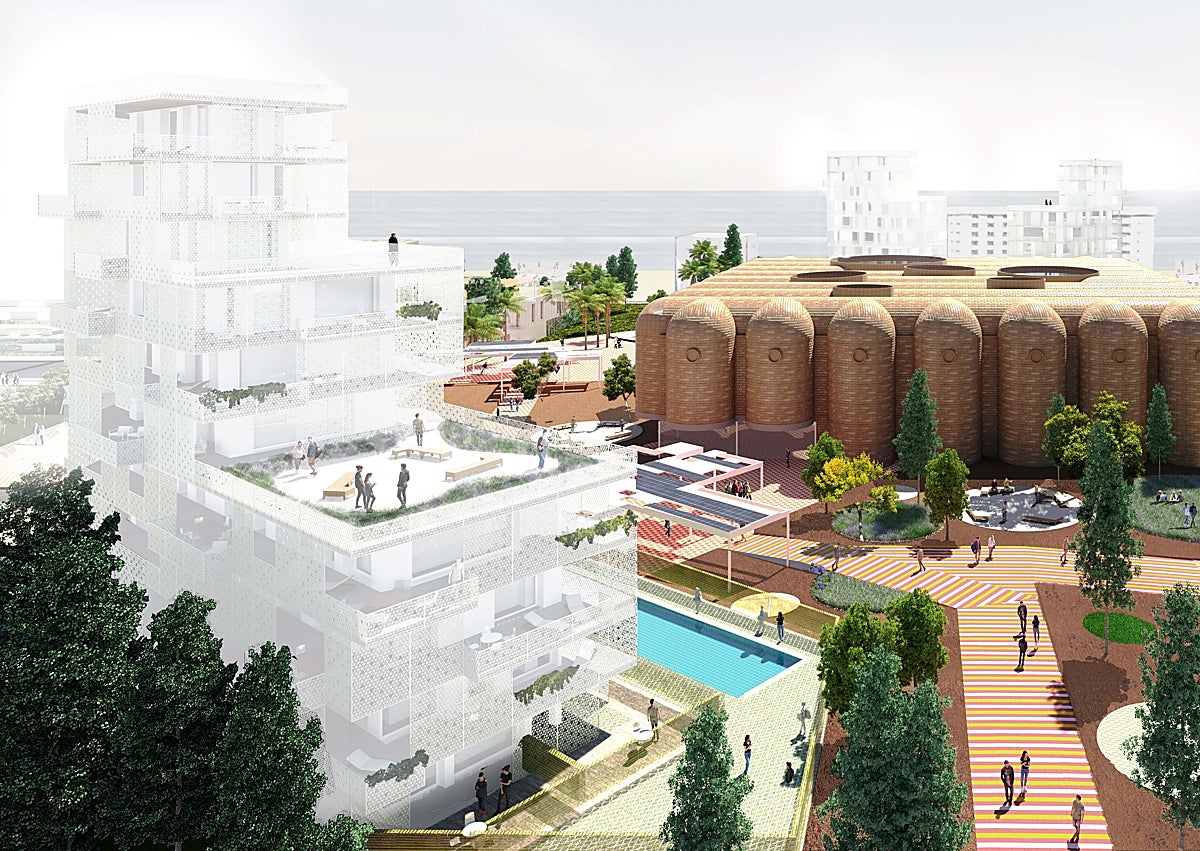 Imagen secundaria 1 - Imágenes del proyecto de Metrovacesa en La Patacona.