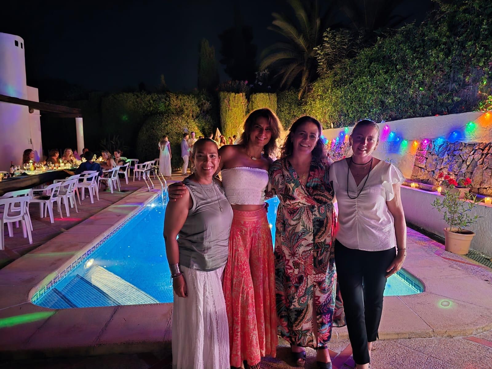 Invitados a la fiesta de José Pacheco de Salinas en Xàbia.