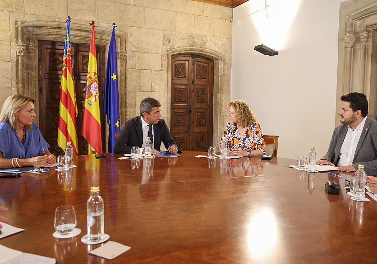 Reunión esta mañana en el Palau de la Generalitat.