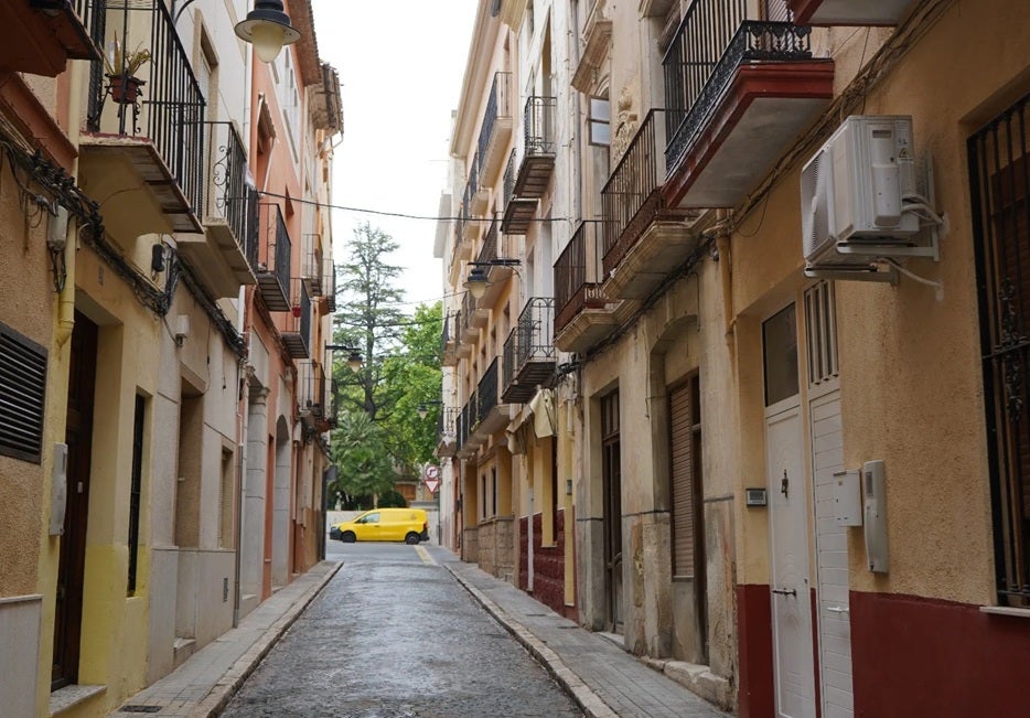 Una de las calles del centro histórico en el que se ha actuado.
