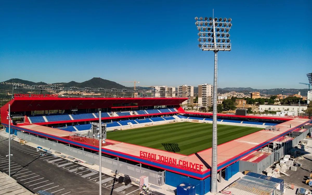 Panorámica del Estadi Johan Cruyff del Barcelona.