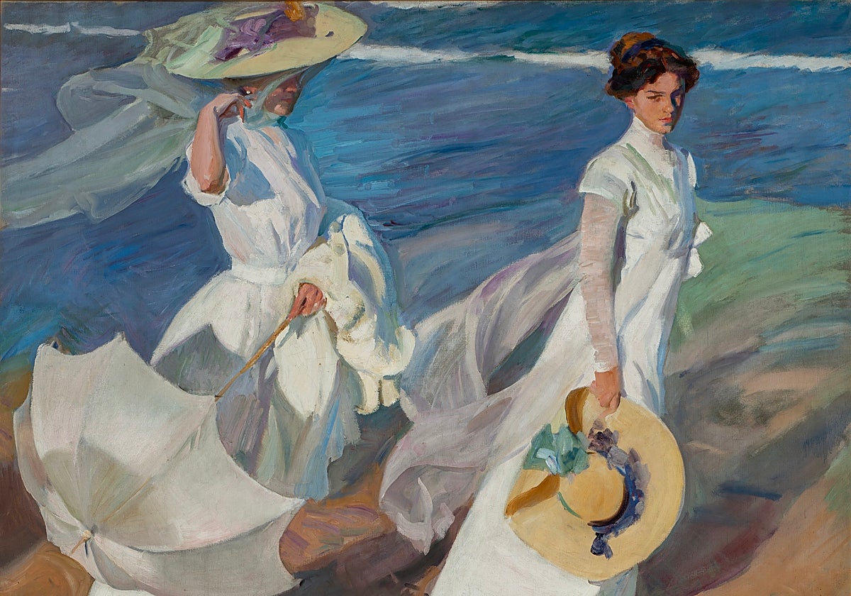 'Paseo a la orilla del mar', una de las obras de Sorolla que se podrán ver en Valencia
