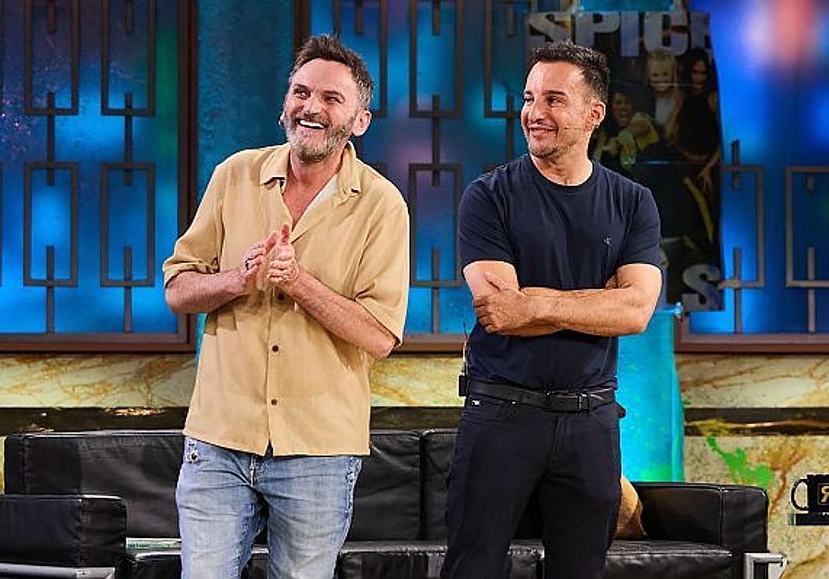 Alejandro Amenábar y Fernando Tejero este miércoles en 'La Revuelta'.