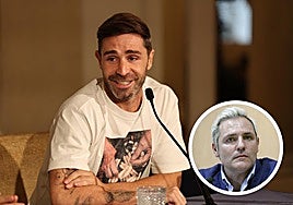 Yeray, en su rueda de prensa para explicar su sanción.