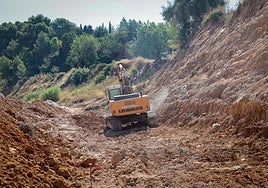 Obras de adecuación del barranco de l'Horteta.