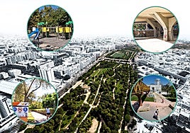 Parque infantil cerrado temporalmente en el Jardín del Turia.