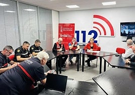 Una imagen de la reunión del Cecopi el día de la dana.