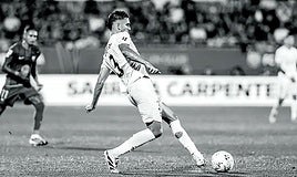 Copete, ante el Barça.