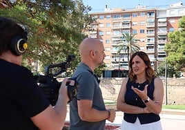 La alcadesa de Valencia, María José Catalá, durante la cita con LAS PROVINCIAS en el Jardín del Turia.