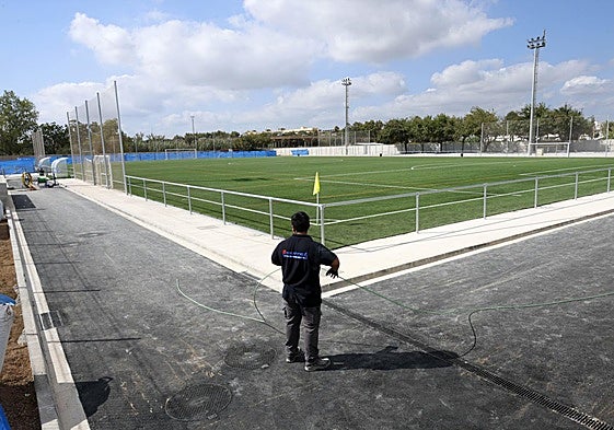 El nuevo campo de fútbol de Alfafar.