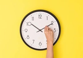 Cambio de hora en el reloj.