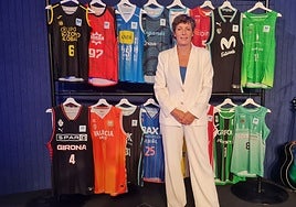 Elisa Aguilar posa para LAS PROVINCIAS tras la gala de presentación de la Liga Femenina Endesa.