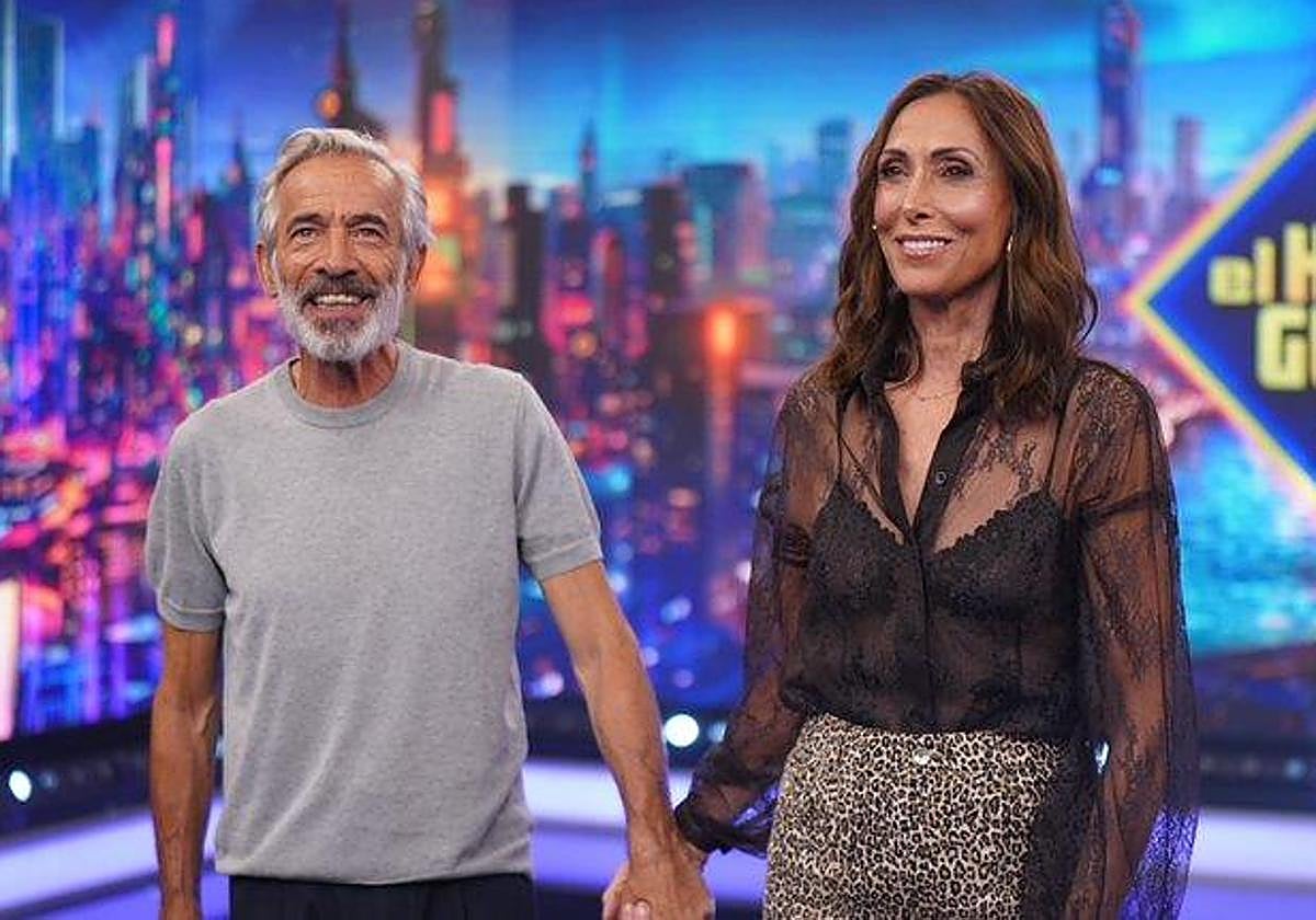 Imanol Arias y María Navarro en 'El Hormiguero'.