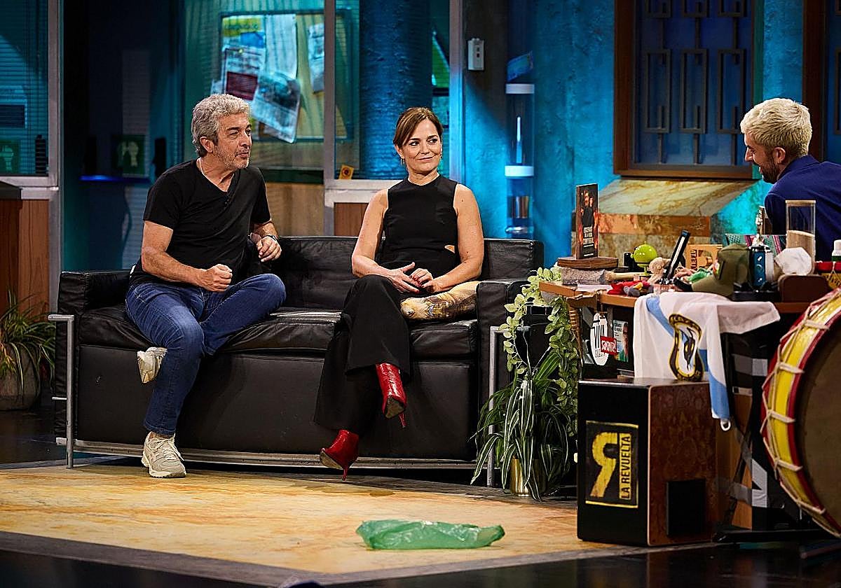 Ricardo Darín y Andrea Pietra este lunes en 'La Revuelta'.