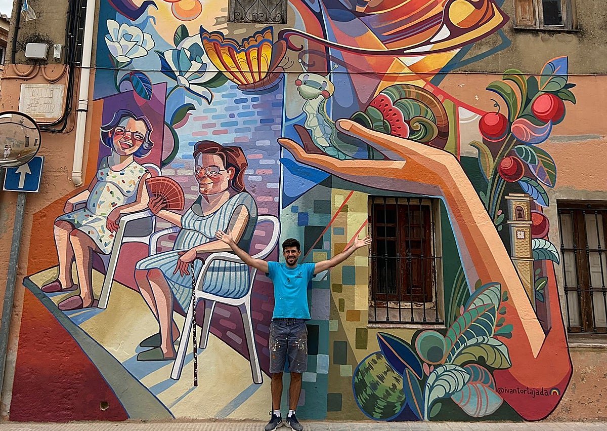 Imagen secundaria 1 - Obra de Iván Tortajada en la pendanía de Benifaraig.