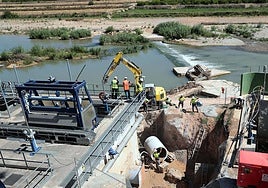 Obras en la planta potabilizadora de La Presa.