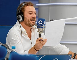 El periodista Jorge Bustos, en los estudios.