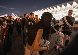Observación astronómica en Valencia, en una imagen de archivo.