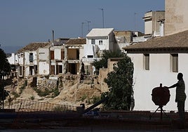 Viviendas arrasadas por la riada en Chiva.