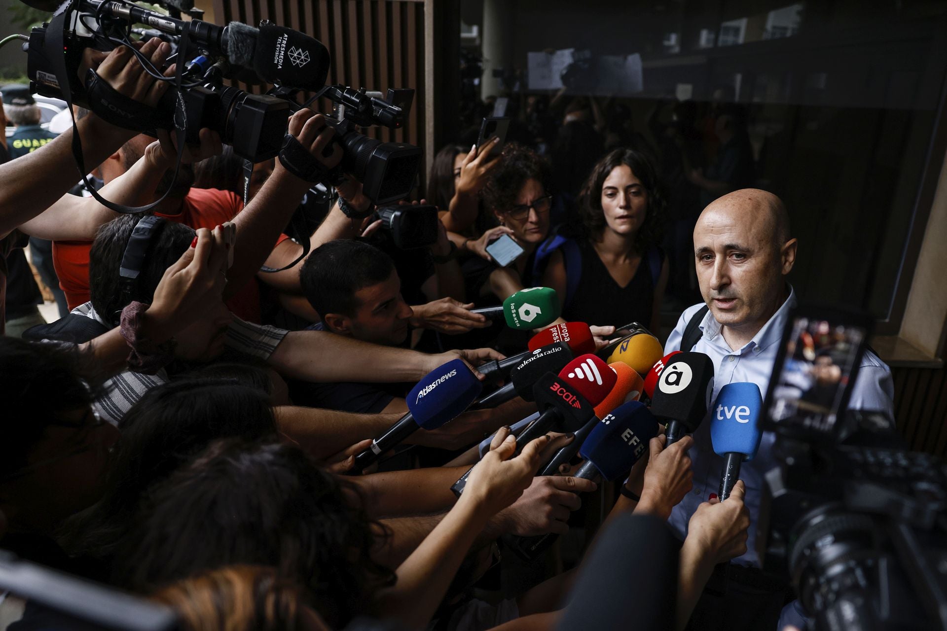 FOTOS | El presidente de la CHJ ante la jueza de la dana