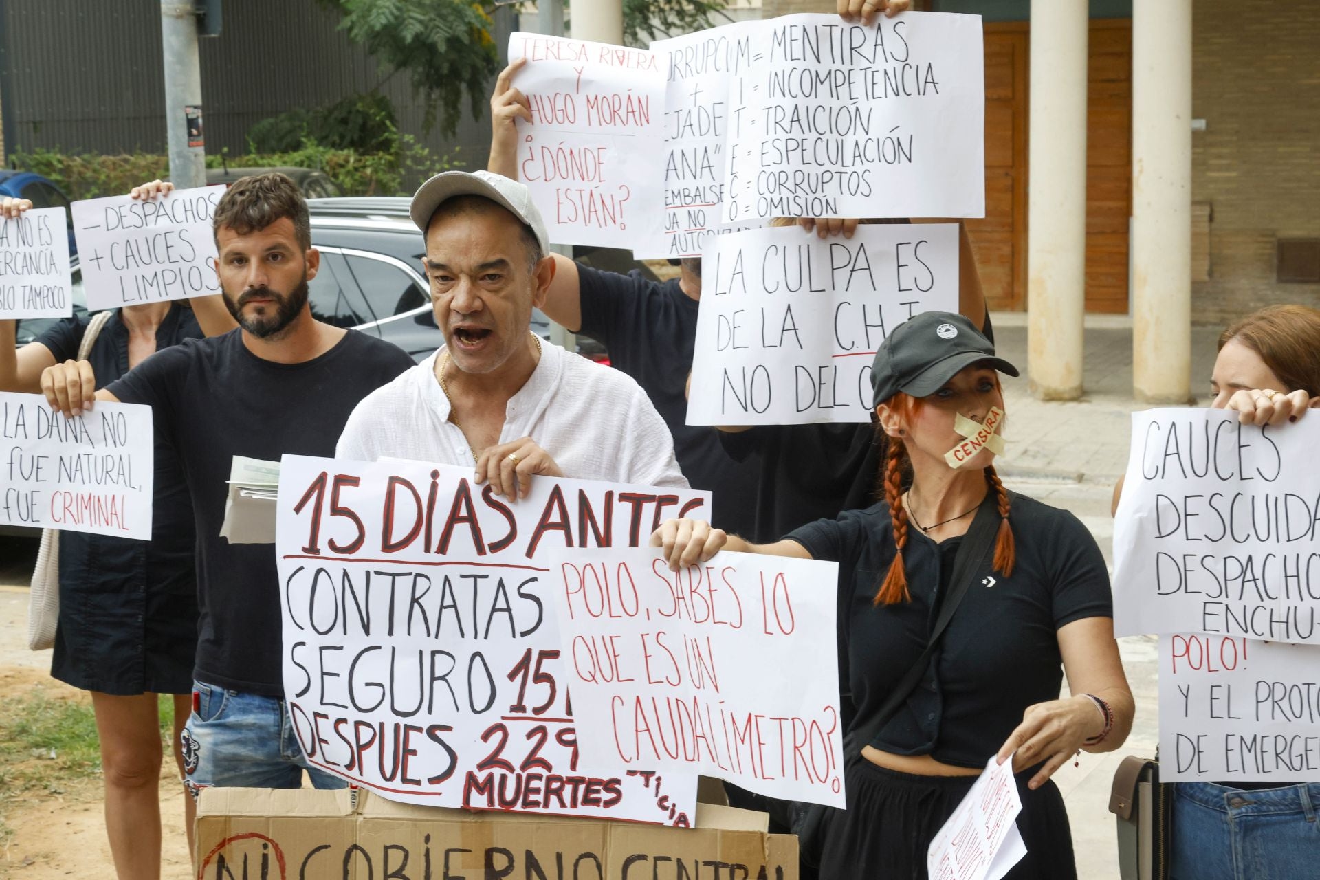 FOTOS | El presidente de la CHJ ante la jueza de la dana