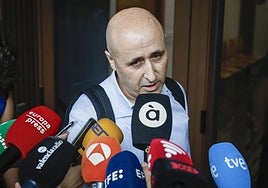 Polo, a su llegada a la sede de Catarroja para explicar su papel en el Cecopi.