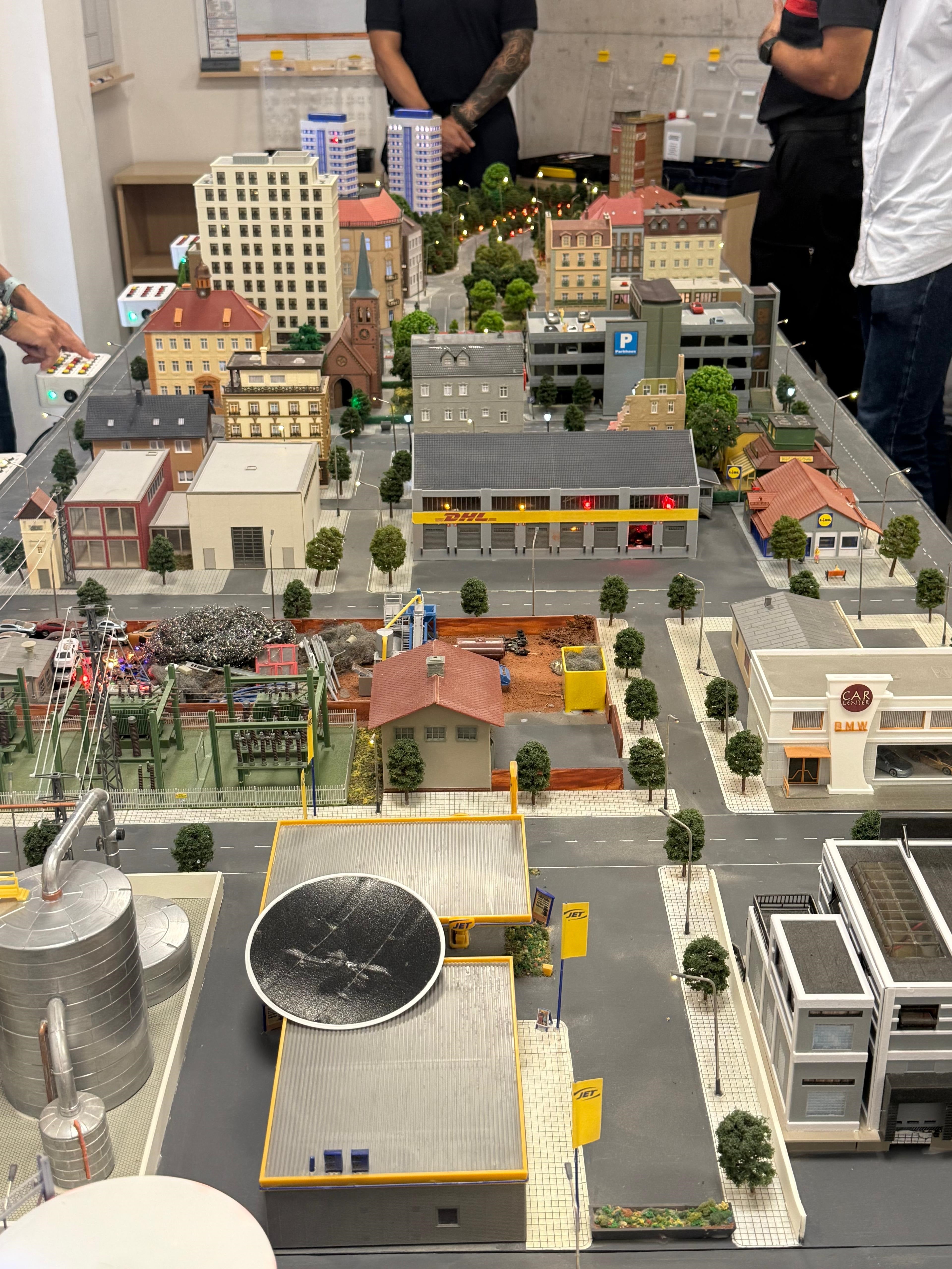 Vista de parte de la maqueta.