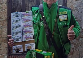 Vendedor de la ONCE, en una imagen de archivo.