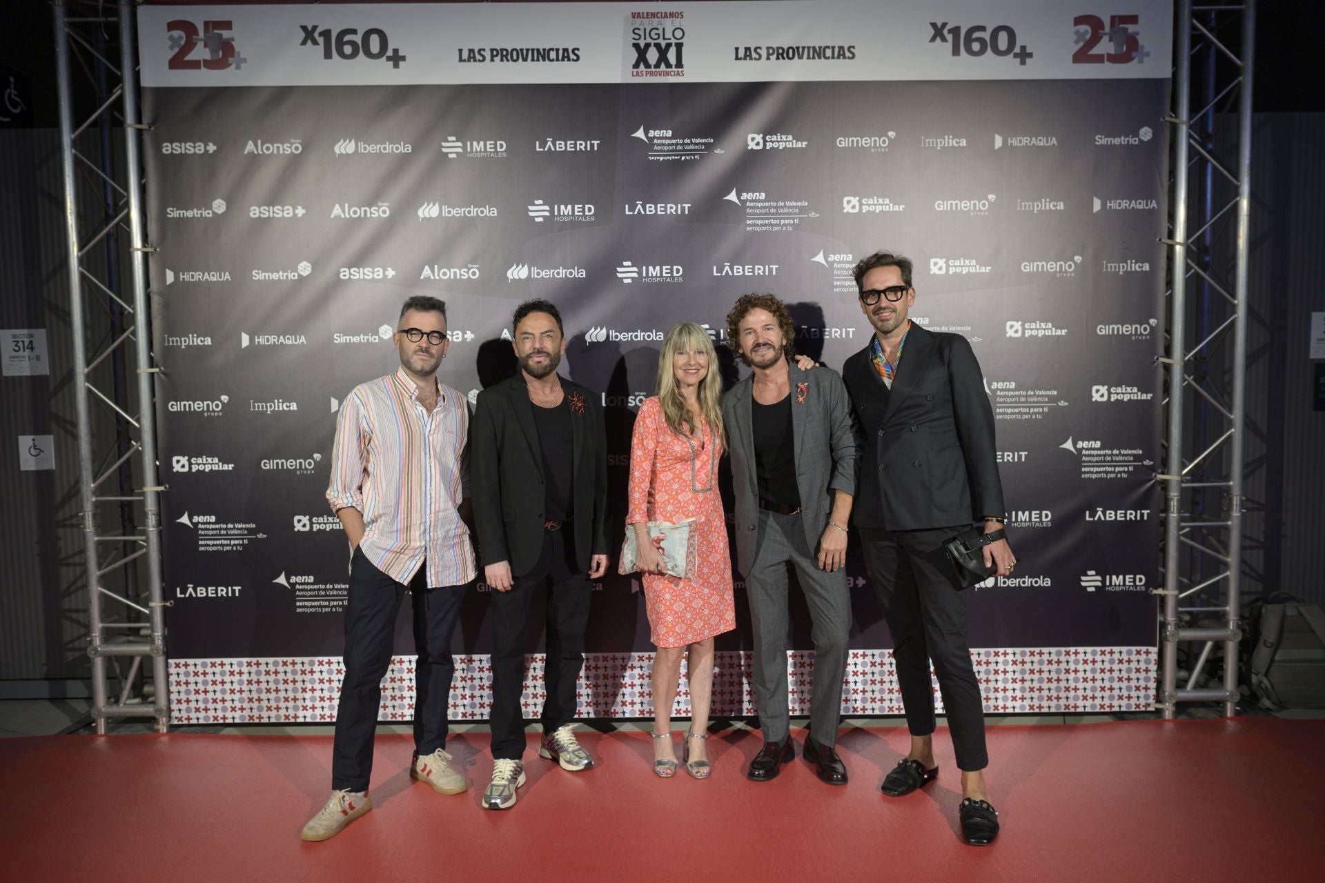 Javier Valiente, Quique Camps, Eva Montesinos, Goyo Bonillo y Álex Jordán.