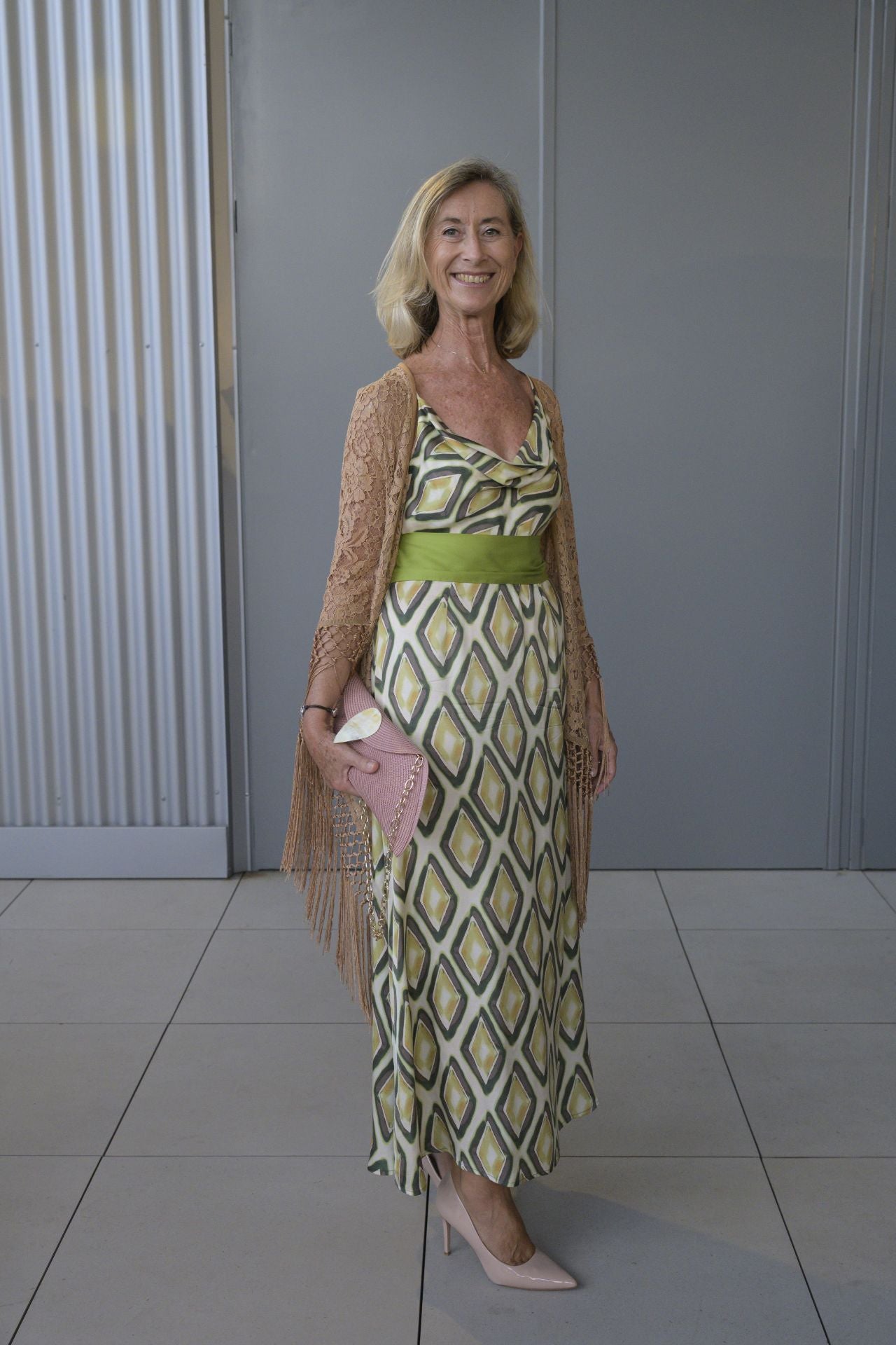 María José Rodríguez Lázaro lleva un vestido de Vent du Nor.