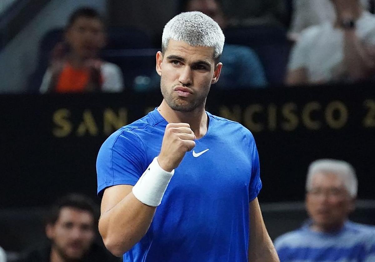 Carlos Alcaraz, en la Laver Cup.