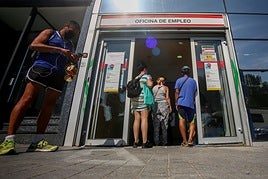 Una oficina de empleo.