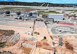 Obras de reconstrucción del Circuit Ricardo Tormo.