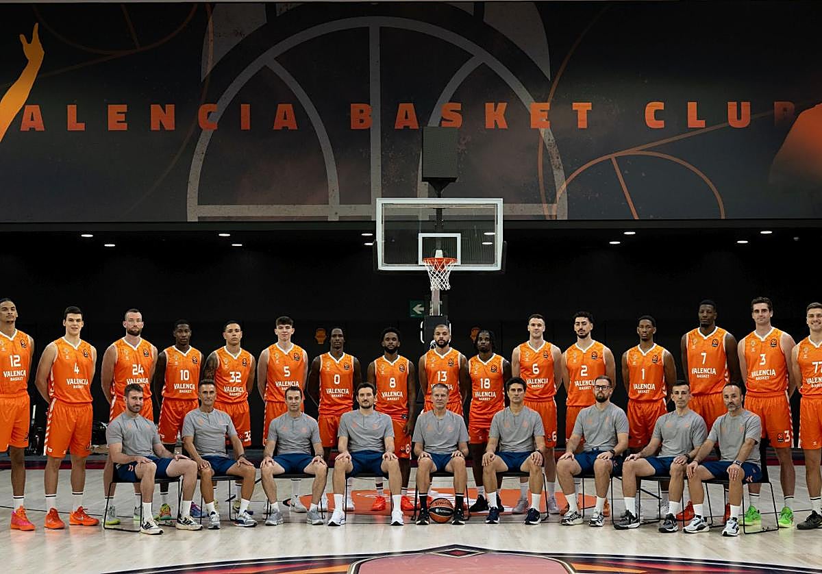 Plantilla del Valencia Basket masculino.