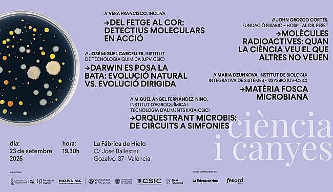 Cartel anjunciador de las charlas.