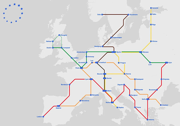 Adiós a los vuelos en Europa: así será el 'metro' europeo que conectará decenas de ciudades